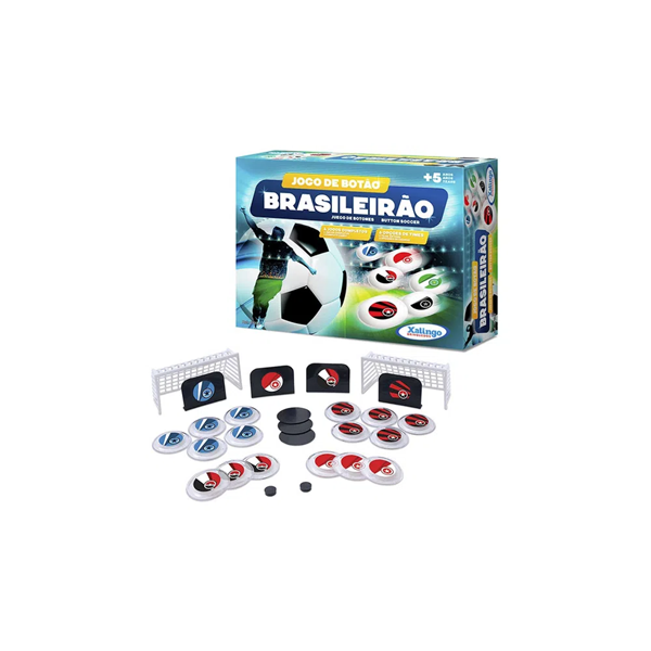 Jogo de Futebol de Botão Brasileirão - Xalingo - Happily Brinquedos