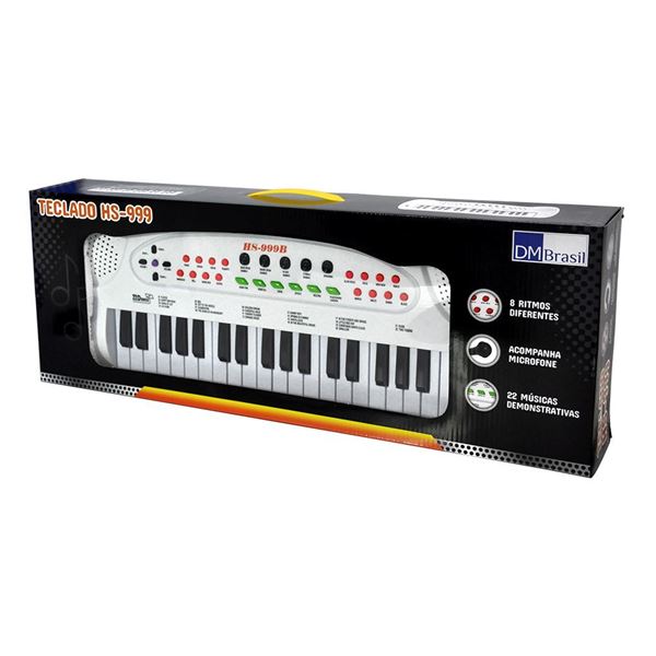 TECLADO PIANO INFANTIL MUSICAL ROCK PARTY DM TOYS