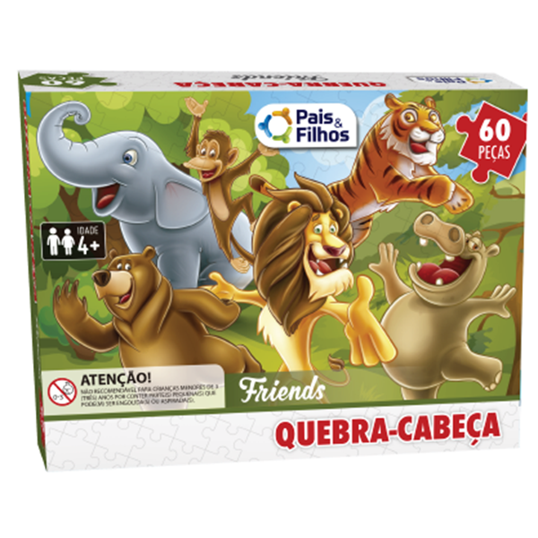 Quebra-Cabeça 150 Peças - Pais e Filhos - Button Shop