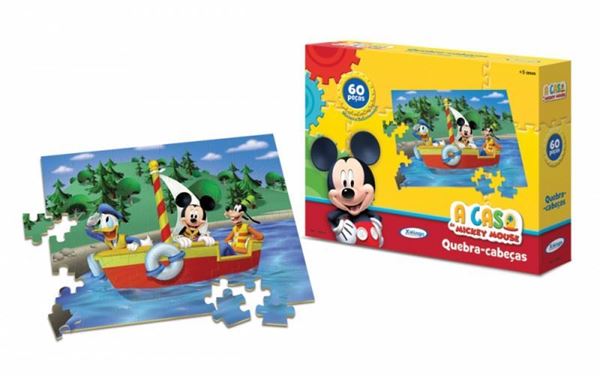 Kit Quebra Cabeça Mickey Club House + Associando Números e