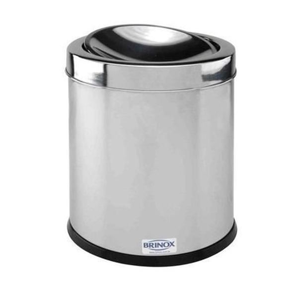 Imagem de Lixeira Inox com Tampa Basculante 3,2 Litros - Decorline - Brinox