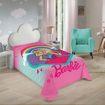 Imagem de Manta Fleece 1,50m x 2,20m - Barbie