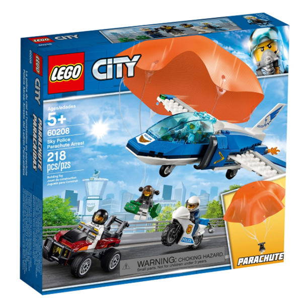 Imagem de Lego City Polícia Aérea Detenção de Paraquedas