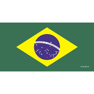 Imagem de Toalha de Praia 70cm x 150cm - Bandeira do Brasil