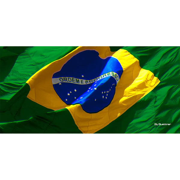 Imagem de Toalha de Praia 70cm x 150cm - Bandeira do Brasil Tremulante