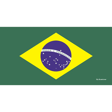 Imagem de Toalha de Praia 70cm x 150cm - Bandeira do Brasil - Buettner