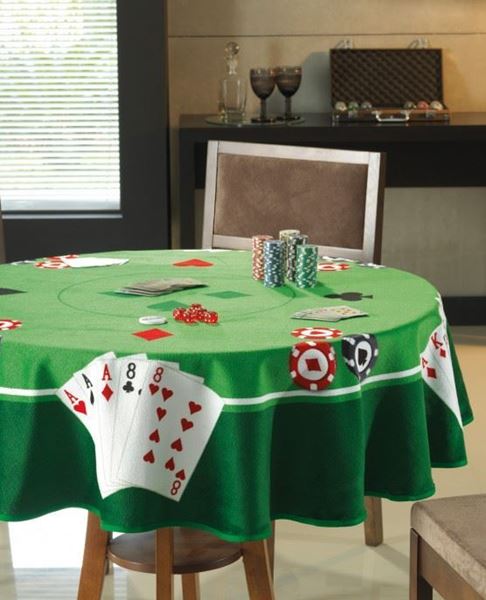 Imagem de Toalha de Mesa para Jogos - Redonda - Dohler