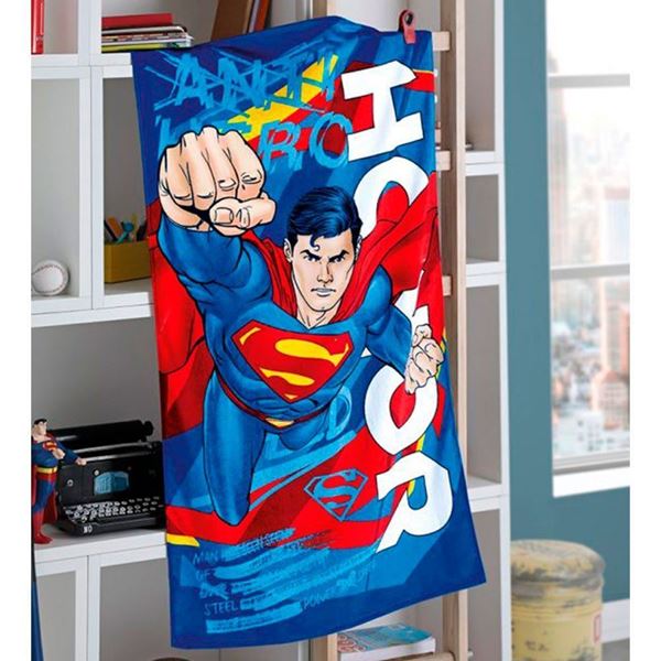 Imagem de Toalha 70cm x 130cm - Superman - Dohler