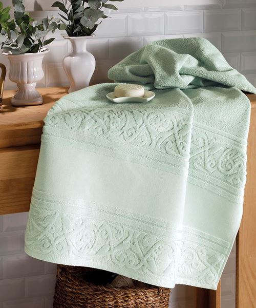 Imagem de Toalha de Lavabo 30cm x 45cm - Jacquard Softart FJ-6650 - Verde