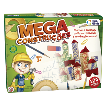 Imagem de Mega Construções 120 Peças - Pais e Filhos