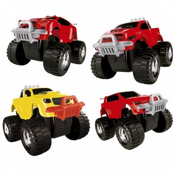 Carrinho Monster Infantil Race Dismat - Vermelho