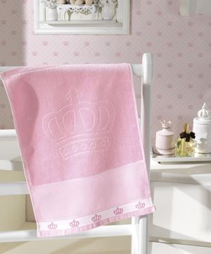 Imagem de Toalha de Lavabo 30cm x 45cm - Baby Classic - Rosa