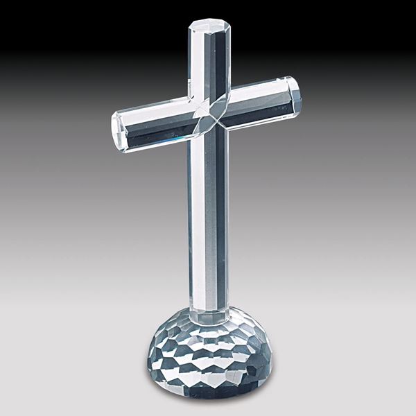 Imagem de Crucifixo de Cristal - 19cm
