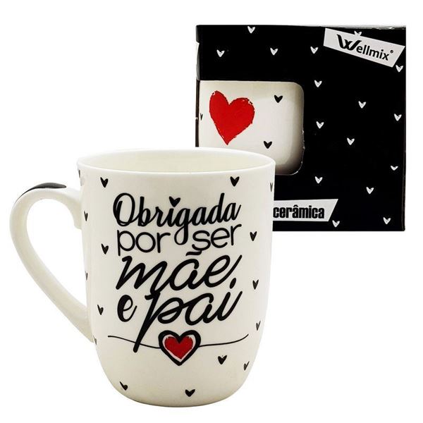 Imagem de Caneca Obrigada por ser Mãe e Pai - Wellmix