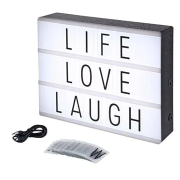 Imagem de Quadro Decorativo - Light Box Letras