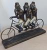 Imagem de Estatueta Trio de Macacos Bike - 32cm