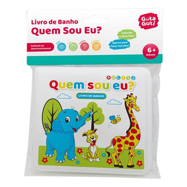 Imagem de Livro de Banho Quem Sou Eu? - DM Toys