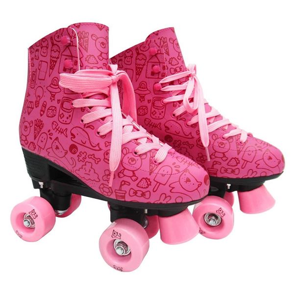 Imagem de Patins Roller Estilo New - Rosa - DM Toys