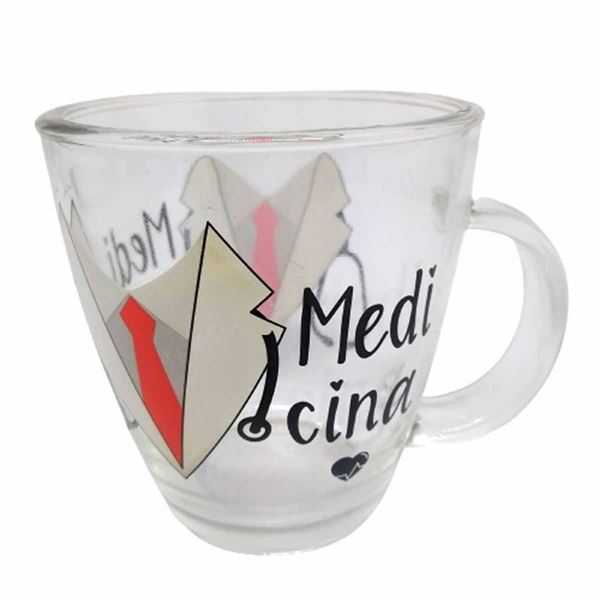 Imagem de Caneca de Vidro Profissões 380ml - Medicina