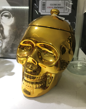 Imagem de Pote Skull Dourado - Urban