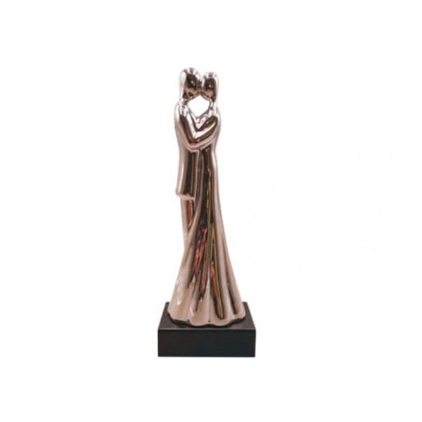 Imagem de Estatueta Casal 35cm - Prata