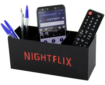 Imagem de Organizador Porta Controle Nightflix - Geguton