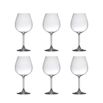 Imagem de Jogo de Taças para Vinho Burgundy 650ml - 6 Peças - Bohemia lnk