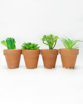 Imagem de Planta Artificial Mini Vaso Cerâmica - 11cm