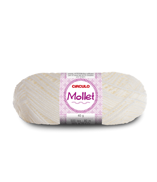 Imagem de Lã Mollet Círculo 40g Nº3/6 - 20 Natural