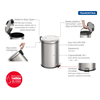 Imagem de Lixeira Inox com Pedal 20L - Tramontina