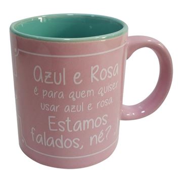 Imagem de Caneca Prosa Rosa e Azul 250ml - Dynasty