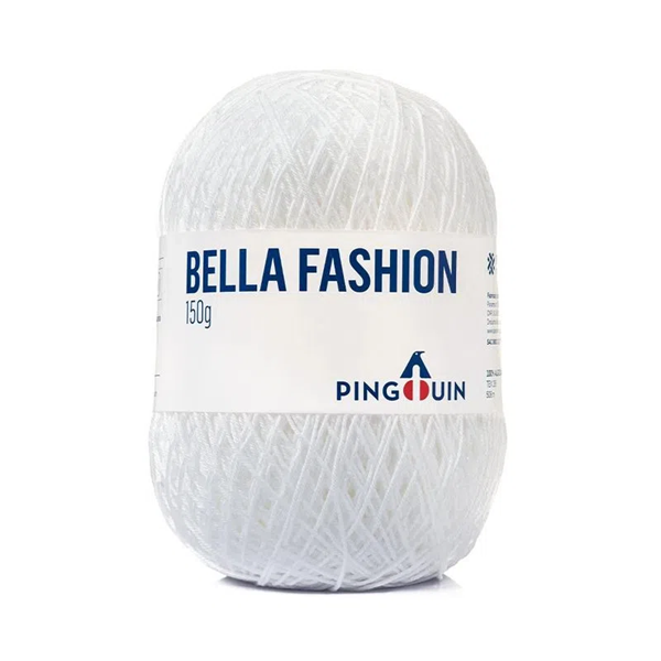 Imagem de Linha Pingouin Bella Fashion 150g - 0002 Branco