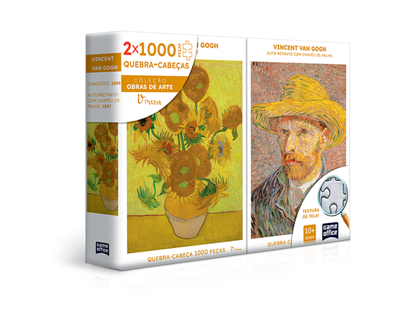 Imagem de Quebra-Cabeça Van Gogh - Combo 2x 1000 Peças - Toyster