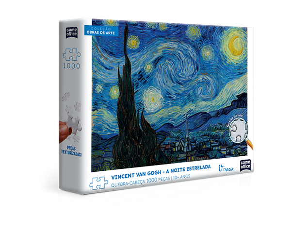 Imagem de Quebra-Cabeça Van Gogh Noite Estrelada - 1000 Peças - Toyster - Copiar