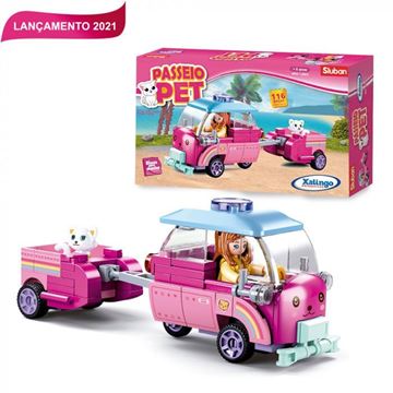 Imagem de Blocos de Montar - Passeio Pet 116 Peças - Xalingo