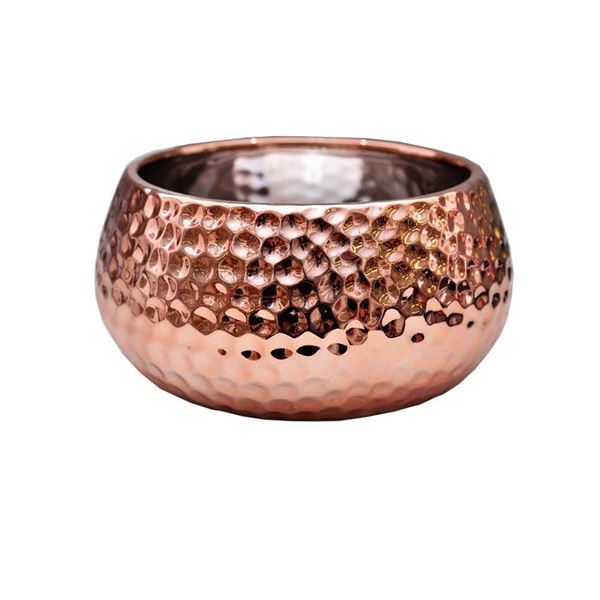 Imagem de Cachepot Bacia Rose Gold - 16cm