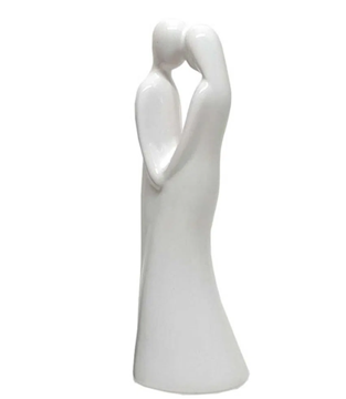Imagem de Estatueta Casal 16cm - Branca