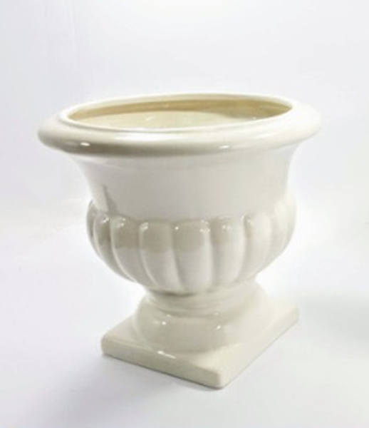 Imagem de Vaso  de Cerâmica com pé - 17 x 15,5cm