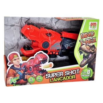 Imagem de Lançador Super Shot Dino T-REX - DM Toys