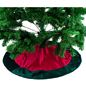 Imagem de Saia para Árvore de Natal 80cm - Vinho e Verde