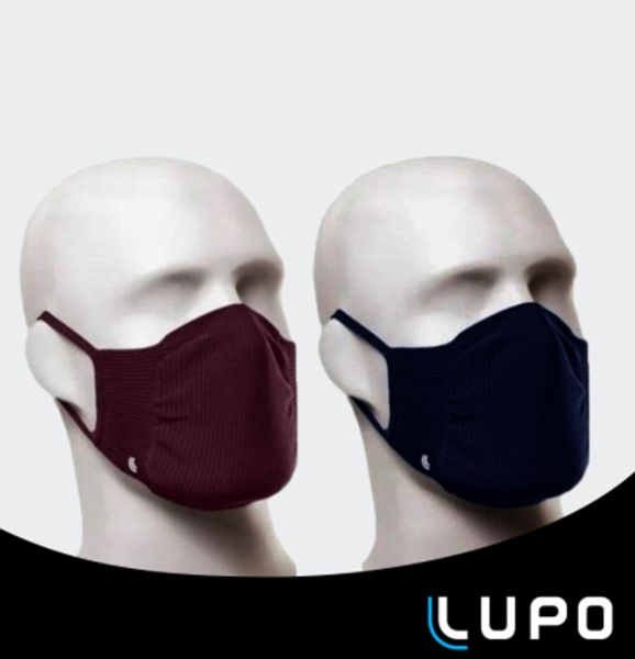 Imagem de Máscara Lupo - 2 Unidades - Azul marinho e Vinho