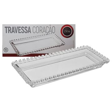 Imagem de Travessa Coração Retangular 30x13cm - Lyor