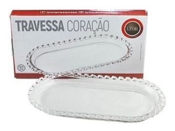 Imagem de Travessa Coração Oval 25x13cm - Lyor