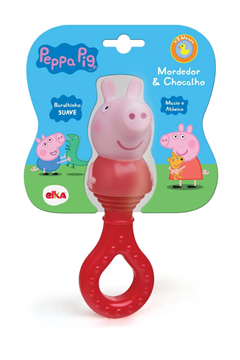 Imagem de Mordedor e Chocalho Peppa Pig - Elka